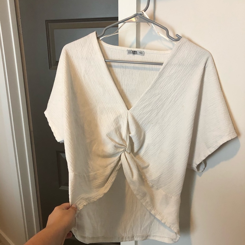 SOLD - Zara white blouse